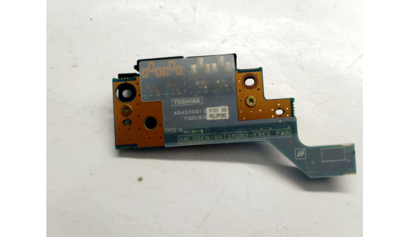 Плата с разъемами USB для ноутбука TOSHIBA Satellite Pro M10, A5A000612010, Б / У. В хорошем состоянии. без повреждений. - 306966