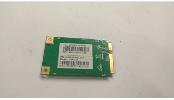 Modem Board, знятий з ноутбука Packard Bell EasyNote HERA, EM302, AD0EM302001, Б/В. В хорошому стані, без пошкоджень.