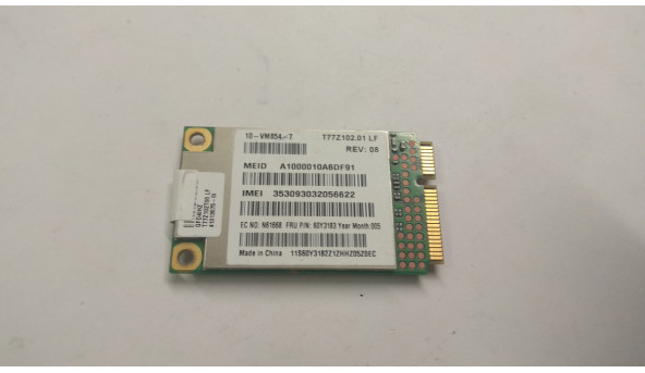 Modem Board, снят с ноутбука TOSHIBA Satellite L645D-S4030, L645, T77Z102T00, Б / У. В хорошем состоянии, без повреждений.