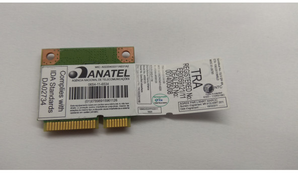 Адаптер WI-FI, знятий з ноутбука Dell Inspiron 15-3531CN-0MXX0D Б/В - 307062