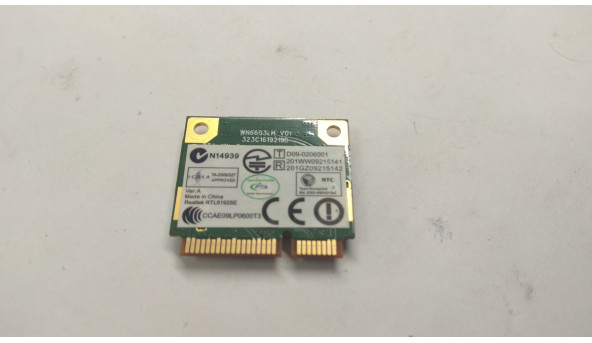 Адаптер wi-fi, снят с ноутбука Packard Bell TM01, TM97, TM98, TM93, TM80, TM89, NEW90, WN6603LH, Б / У. В хорошем состоянии, без повреждений - 307074