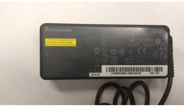 Зарядка для ноутбука Lenovo, PA-1650-72, 90w, 20.0V, 100-240V, 50-60Hz, Оригінал - 307096