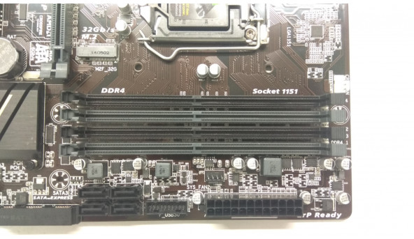 Материнская плата для персонального компьютера GIGABYTE GA-B150M-D3P, rev. 1. 0, состояние новой. Гарантия на материнскую плату, предоставляется на три месяца. При некорректном работе платы, мы меняем на другую плату. Материнские платы протестированы на н