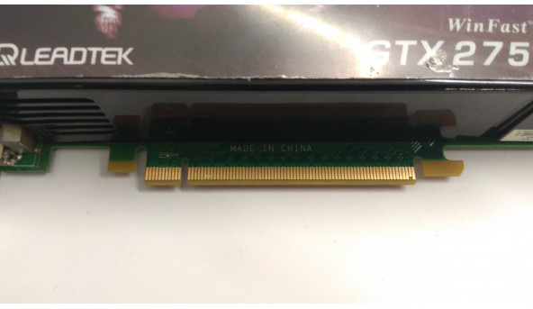 Видеокарта NVIDIA GeForce GTX 275, Б / У. Стартует, но в операционной системе синий экран, и перезагрузка. Тест проходила на Windows 10. - 307272