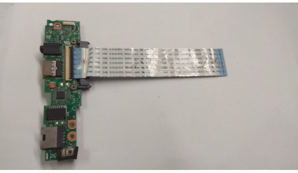 Плата з роз'ємами Audio роз'єм, USB роз'єм, LAN роз'єм, перехідник HDD, SATA та кнопкою включення для ноутбука Asus Eee PC 1001px, 60-0A2BIO2000-B01, Б/В. В хорошому стані. без пошкоджень. - 307284