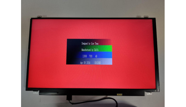 Матриця Samsung, LTN156AT37, 15.6", 30 Pin, LCD, HD 1366x768, Slim, б/в, Є подряпина, помітна на всіх кольорах