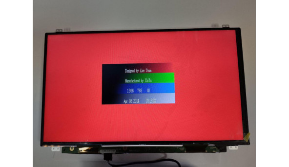Матриця Innolux, N156BGE -E42 Rev.C1, 15.6", 30 Pin, LCD, HD 1366x768, Slim, б/в, Без дефектів. Матриця в плівці