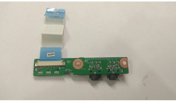 Плата з роз'ємами Audio та LED індикаторами для ноутбука HP Presario CQ71, G71, CQ61, G61-415sa, DA00P6AB6D0, Б/В. В хорошому стані, без пошкоджень. - 307386