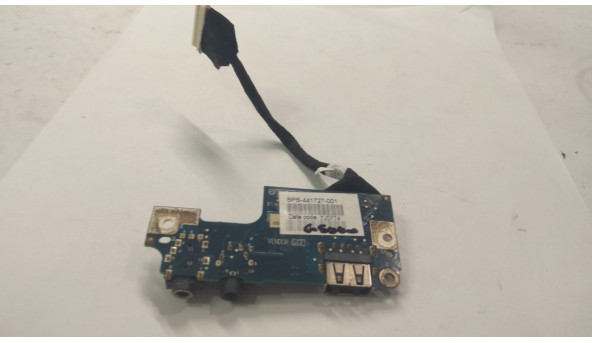 Плата з роз'ємом Audio та USB роз'єми для ноутбука HP Presario C500, 441727-001, Б/В. В хорошому стані, без пошкоджень. - 307387