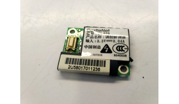 Modem board, знятий з ноутбука FUJITSU SIEMENS AMILO M3438G, M1450G, M1437G, M4438G, 76-060820-00, Б/В, в хорошому стані, без пошкоджень