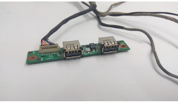 Плата с разъемами USB и WLAN и разъем питания для ноутбука MSI L710, MS-1049B, MS-1049A, Б / У. В хорошем состоянии, без повреждений. - 307450
