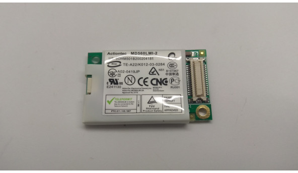 Модем для ноутбука MSI L710, MD560LMI-2, Б/В. В хорошому стані, без пошкодження.