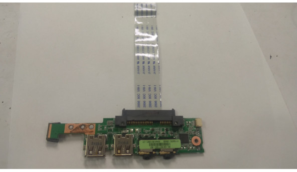 Плата с разъемами Audio, USB, переходник CD / DVD и кнопка включения, Asus Eee PC 1005, 08G2035HA13C, Б / У. В хорошем состоянии. без повреждений. - 307474
