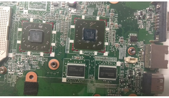 Материнская плата для ноутбука HP Compaq G61, CQ61, DA00P8MB6D0, Б / У. Имеет впаян видео Mobility ATI Radeon HD 4570, HD4330 Video Card. - 307483
