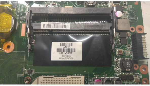 Материнская плата для ноутбука HP Compaq G61, CQ61, DA00P8MB6D0, Б / У. Имеет впаян видео Mobility ATI Radeon HD 4570, HD4330 Video Card. - 307483