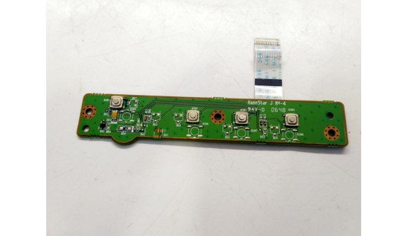 Плата з Кнопкою включення та LED індикатором, для ноутбука Clevo M57U, 6-71-m57uf-d02, Б/В, в хорошому стані, без пошкоджень
