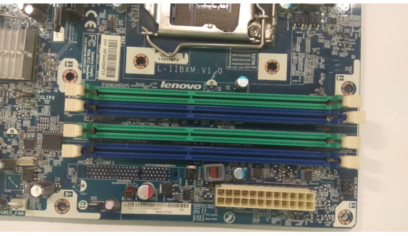 Материнська плата для ПК LENOVO ThinkCentre, L-IIBXM, Rev:1.0, Б/В. Погнуті ніжки CPU, не реагує на кнопку включення. - 307544