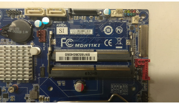 Нова Материнська плата для ПК Gigabyte MDH11KI, REV 1.0. Протестована, робоча. Гарантія 3 місяці. - 307630