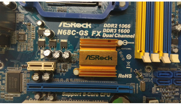 Нова материнська плата для ПК ASRock N68C-GS FX REV 1.0 Socket AM3/AM3 +. Плата з Німеччини, гарантія 3 місяці