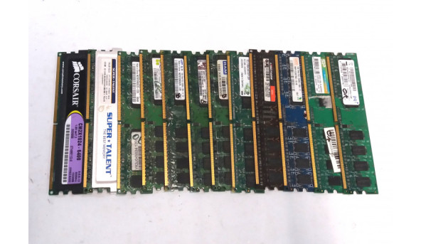 Оперативна память для ПК 1Gb, DDR2, 444MHz-800MHz, Б/В, протестована, робоча,