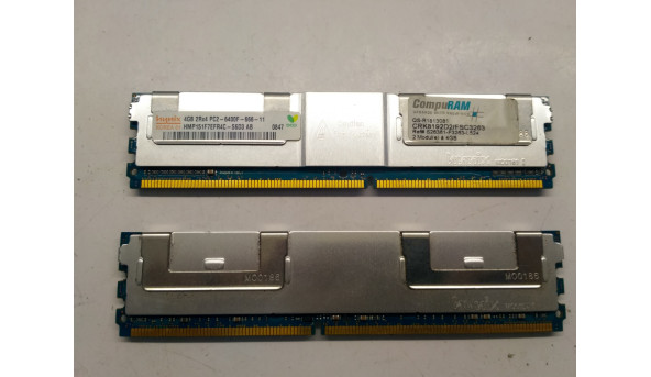 Серверна пам'ять Hynix, FB-DIMM DDR2-800, 4096MB, PC2-6400F,(HMP151F7EFR4C-S6D3),  Б/В, протестована, робоча пам'ять