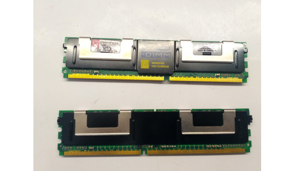 Серверна пам'ять Kingston, 1 GB, FB-DIMM DDR2, 667MHz, KVR667D2D8F5/1G, Б/В, протестована, робоча пам'ять