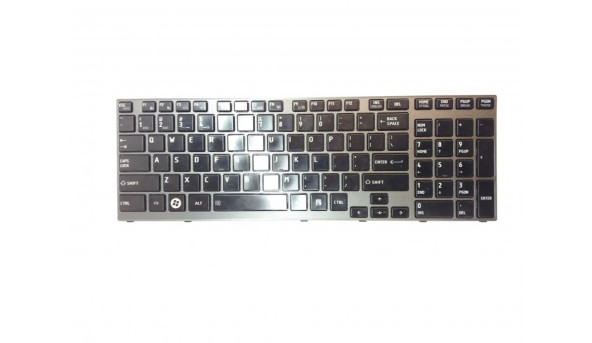 Клавіатура для ноутбука Toshiba Satellite A660, A665, P750, P755, PK130CX2B00, Б/В. Протестована, робоча.