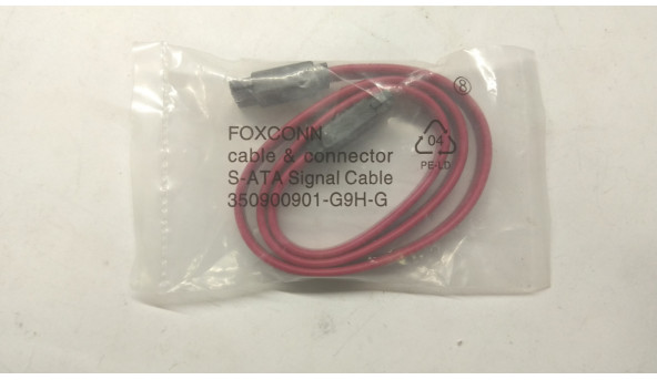 Шлейф FoxConn Cable & Connector, 350900901-G9H-G, Signal Cable, красный, 0, 5м, новый.