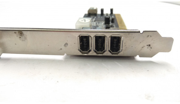 Контроллер PCI, 3 х IEEE1394 внешние порты, 1 х IEEE1394 внутренний порт, Nec PCI, PCI-IOFW874-2S, Б / У. В хорошем состоянии, без повреждений.