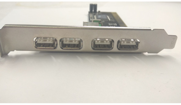 Контроллер USB2. 0 PCI, 4 внешних и 1 внутренний, DeLock, VT6212L, новый, без коробки.