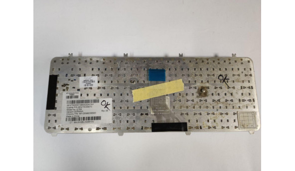 Клавиатура для ноутбука HP Pavilion dv5-1000 SILVER, dv5-1102el, dv5 1111ea, 488590-031, Б / У, в хорошем состоянии без повреждений, полностью рабочая, протестирована клавиатура, является не оригинальные клавиши и клавиши поклеены наклейками (фото) - 3079