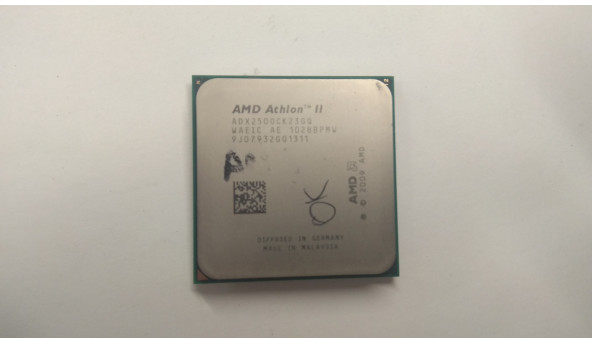 Процессор AMD Athlon II X2 250, 2 МБ кэш-памяти, тактовая частота 3 0 ГГц, ADX2500CK23GQ, Б / У. В хорошем состоянии