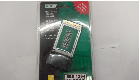 Плата для ПК FireWire PCMCIA IEEE 1394A CardBus Card. Нова в упаковці, 54mm
