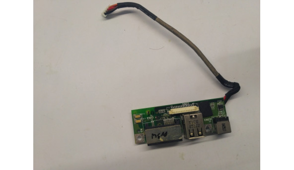 Плата с разъемами USB разъем, Разъем питания, и ETHERNET для ноутбука MSI M635, M645, MS-10102, Б / У - 308247
