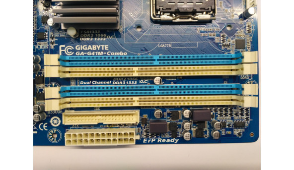 Нова Материнська плата для ПК Gigabyte GA-G41M-Combo, Socket 775, Гарантія 3 місяці. Протестована, робоча. - 308331