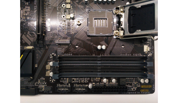  Нова Материнська плата для ПК, GIGABYTE GA-Z170-HD3P. Socket 1151, не реагує на кнопку включення. - 308336