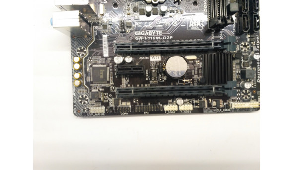 Материнська плата для ПК GIGABYTE GA-H110M-D2P, rev.1.0, Socket 1151, Б/В , протестована, повністю робоча, надається гарантія 3 місяці - 308342
