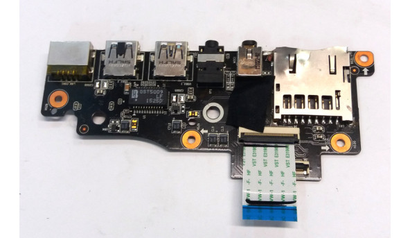 Додаткова плата  USB, jack, RJ45, кард-рідер для Gigabyte P35, E117895, Б/В, має пошкодження кард-рідера (фото).