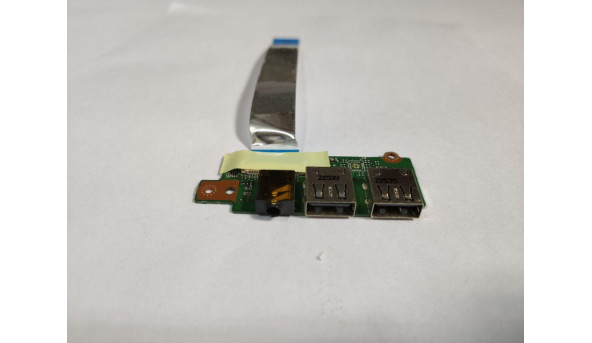 Плата з роз'ємами USB, Audio, для ноутбука Asus A56CB-XO466H, R505CM-XX300H, AS3S, K53, K56, 15.6", K56CB-XX035, 69N0N3G10C01, Б/В.В хорошому стані, без пошкоджень. - 308364