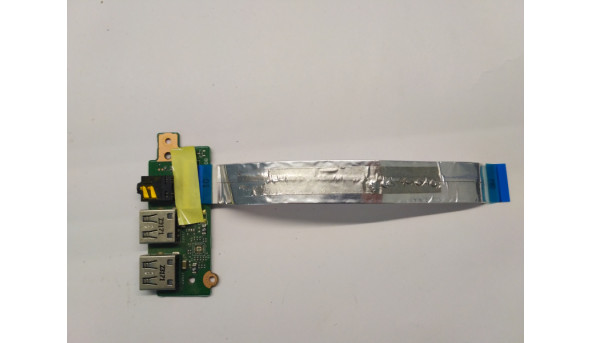 Плата з роз'ємами USB, Audio,  для ноутбука Asus A56CB-XO466H, R505CM-XX300H, AS3S, K53, K56, 15.6", K56CB-XX035, 69N0N3G10C01, Б/В.В хорошому стані, без пошкоджень.
