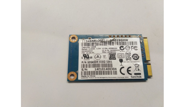 SSD накопичувач SanDisk U100, 16GB, SDSA5DK-016G-1001, Б/В