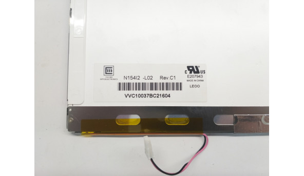 Матриця Chi Mei, N154I2-L02 REV.C1, CCFL 1-Bulb, 15.4", 1280x800, Б/В - 308453
