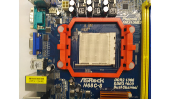 Нова материнська плата для персонального комп'ютера Asrock N68C-S, rev.1.0, протестована, гарантія 3 місяці - 308523