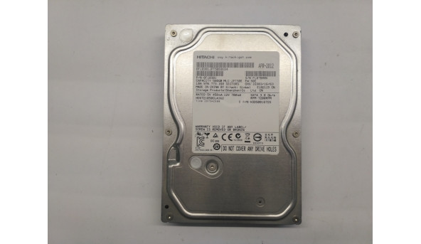 Жорсткий диск Hitachi 500 GB 7200rpm 16MB, HDS721050CLA362, 3.5, SATA II, Б/В, робочий, протестований