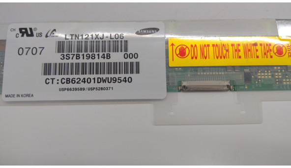 Матриця Samsung, LTN121XJ-L06, 12.1", 20-pin, CCFL 1-Bulb, LED, XGA 1024x768, Б/В. Немає можливості протестувати. - 308543