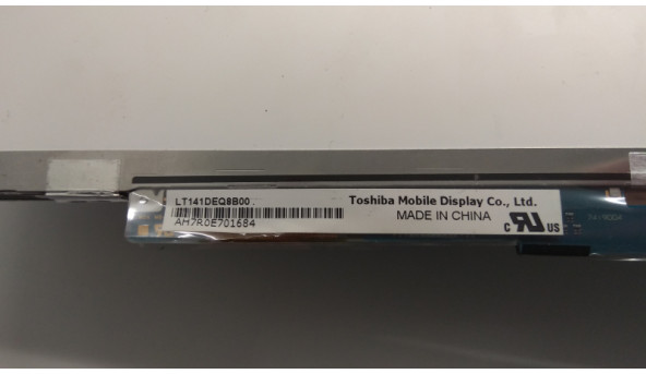 Матриця TOSHIBA, LT141DEQ8B00, 14.1", 40-Pin, LED, WXGA+ 1440x900, Б/В. Немає можливості протестувати. - 308554