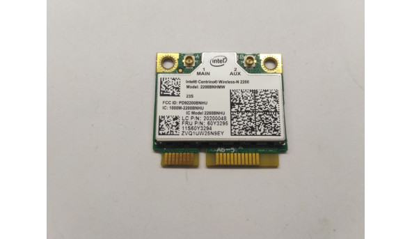 Адаптер WI-FI, знятий з ноутбука Lenovo ThinkPad T430, T530, X230, 60Y3295, 2200BNHU, Б/В
