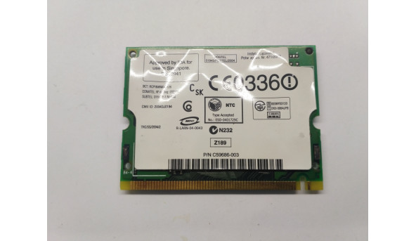 Адаптер WI-FI, знятий з ноутбука Acer Extensa 2900, C59686-003, WM3B2200BG, Б/В - 308575