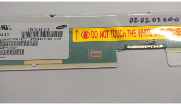 Матриця Samsung, LTN154X4-L01, 15.4", 30-pin, CCFL, 2-Bulbs, WXGA 1280x800, Б/В. Немає можливості протестувати, є погнута рамка (фото). Присутні подряпини - 308576
