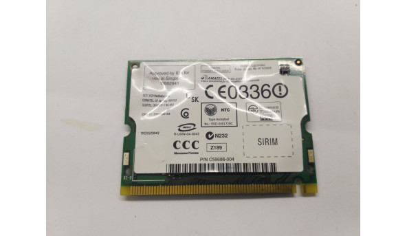 Адаптер WI-FI, знятий з ноутбука Acer ZL8, C59686-004, WM3B2200BG, Б/В - 308578